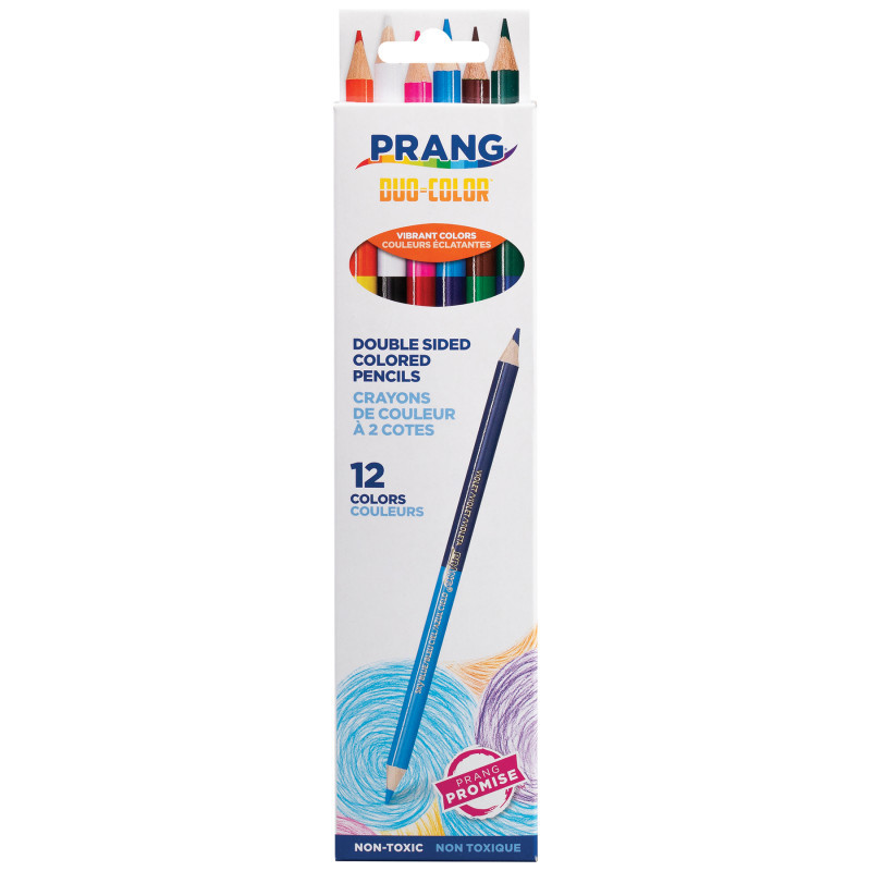DIXON TICONDEROGA CO Prang® Duo Colored Pencils, 12 Color Set