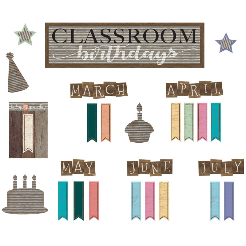 TEACHER CREATED RESOURCES Teacher Created Resources® Home Sweet Classroom Birthday Mini Bulletin Board Set