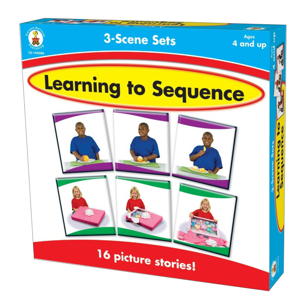 CARSON DELLOSA EDUCATION Carson Dellosa Education Learning to Sequence Game, 3-Scene Sets