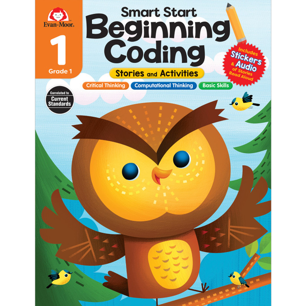 EVAN-MOOR Evan-Moor Educational Publishers Smart Start: Beginning Coding Stories and Activities, Grade 1