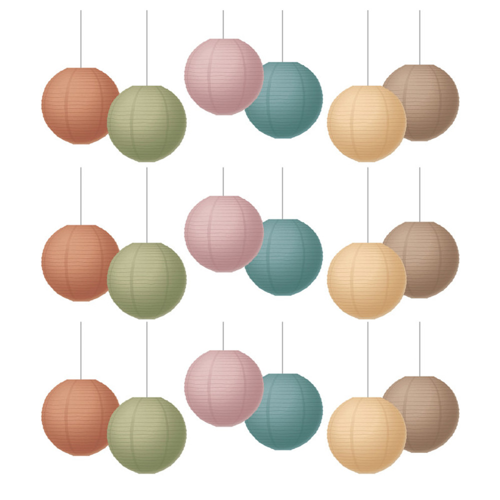 TEACHER CREATED RESOURCES Teacher Created Resources® Everyone is Welcome 8" Hanging Paper Lanterns, 6 Per Pack, 3 Packs