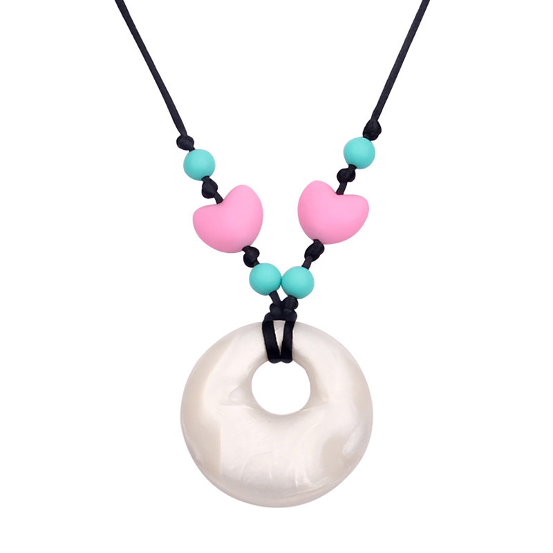 THE PENCIL GRIP The Pencil Grip™ Silicone Heart Style Teething Necklace
