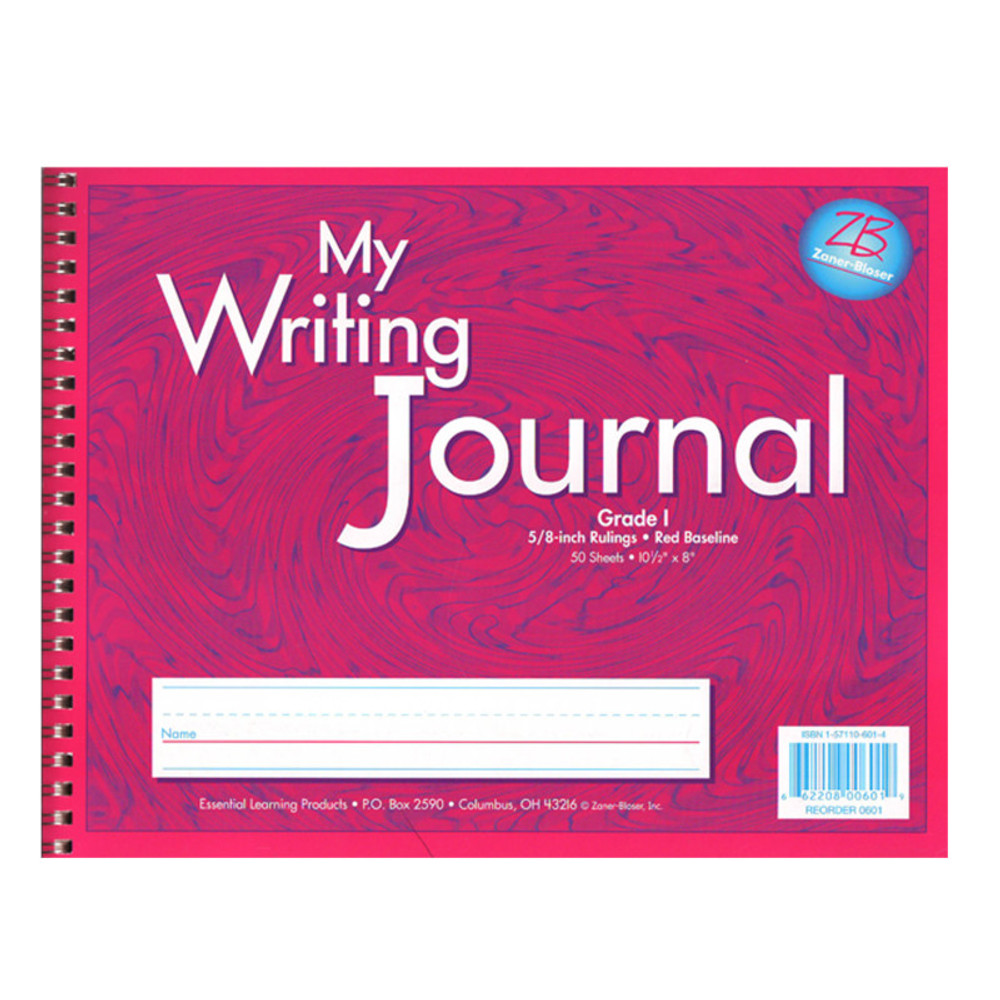ZANER-BLOSER INC Zaner-Bloser® My Writing Journal, 5/8" Ruling, Grade 1, 50 Sheets
