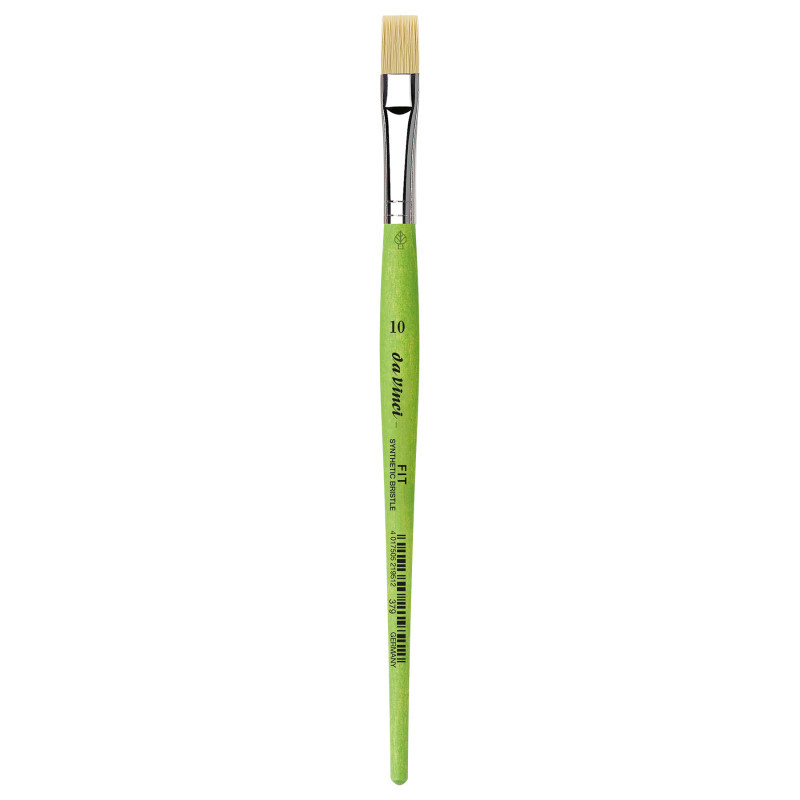 GREGORY DANIELS FINE ARTS INC da Vinci FIT Synthetics Student Brush, Synthetic, Acrylic & Oil, Flat, Series 379, Size 10