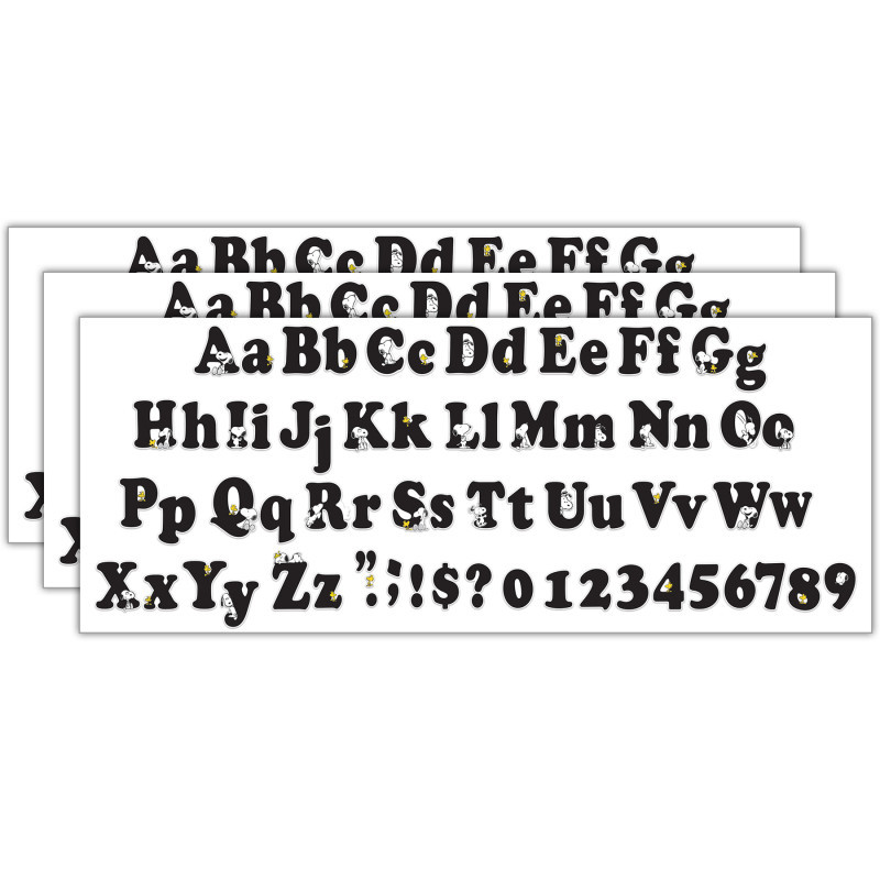 EUREKA Eureka® Peanuts® Deco Letters, 210 Per Pack, 3 Packs