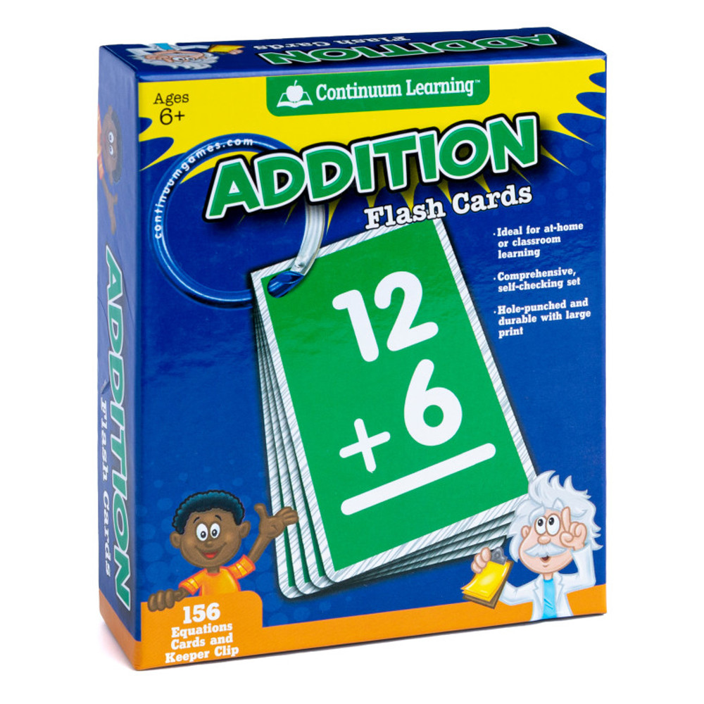 CONTINUUM GAMES Continuum Games Addition Flash Cards