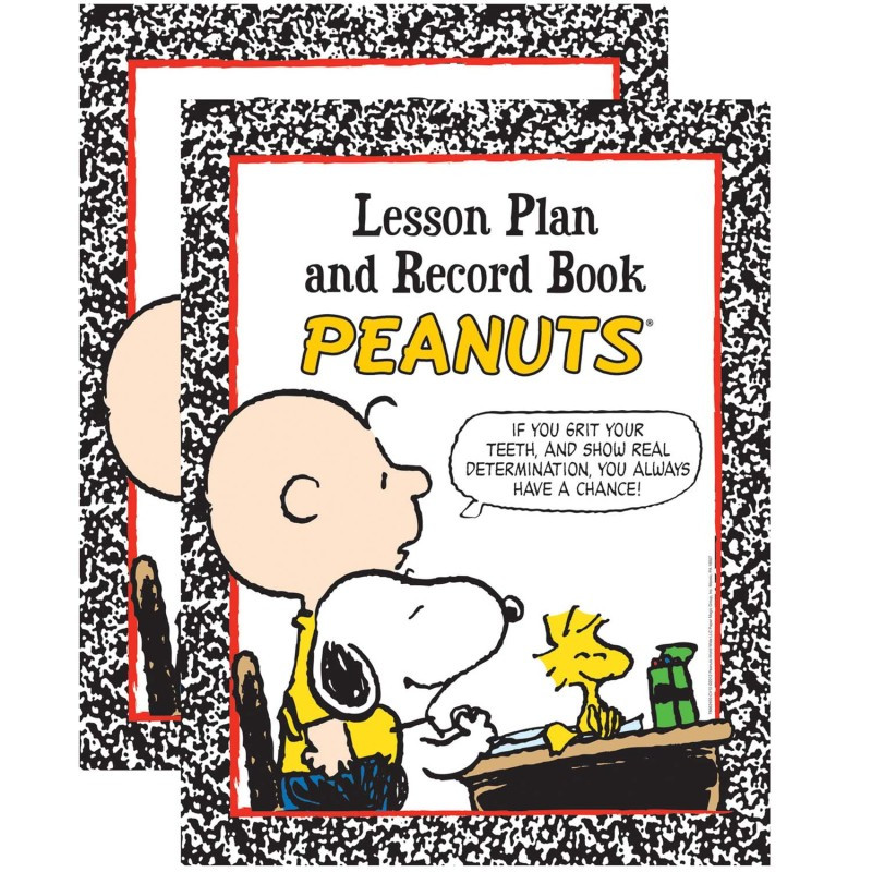 EUREKA Eureka® Peanuts® Lesson Plan & Record Book, Pack of 2