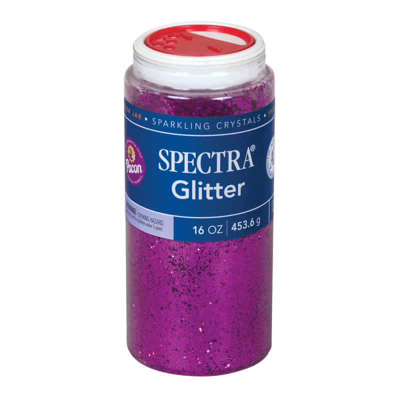DIXON TICONDEROGA CO Pacon® Spectra® Glitter Sparkling Crystals, Magenta, 1 lb., 1 Jar
