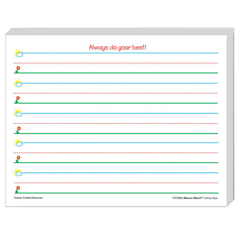 TEACHER CREATED RESOURCES Teacher Created Resources® Smart Start K-1 Writing Paper: 360 Sheets