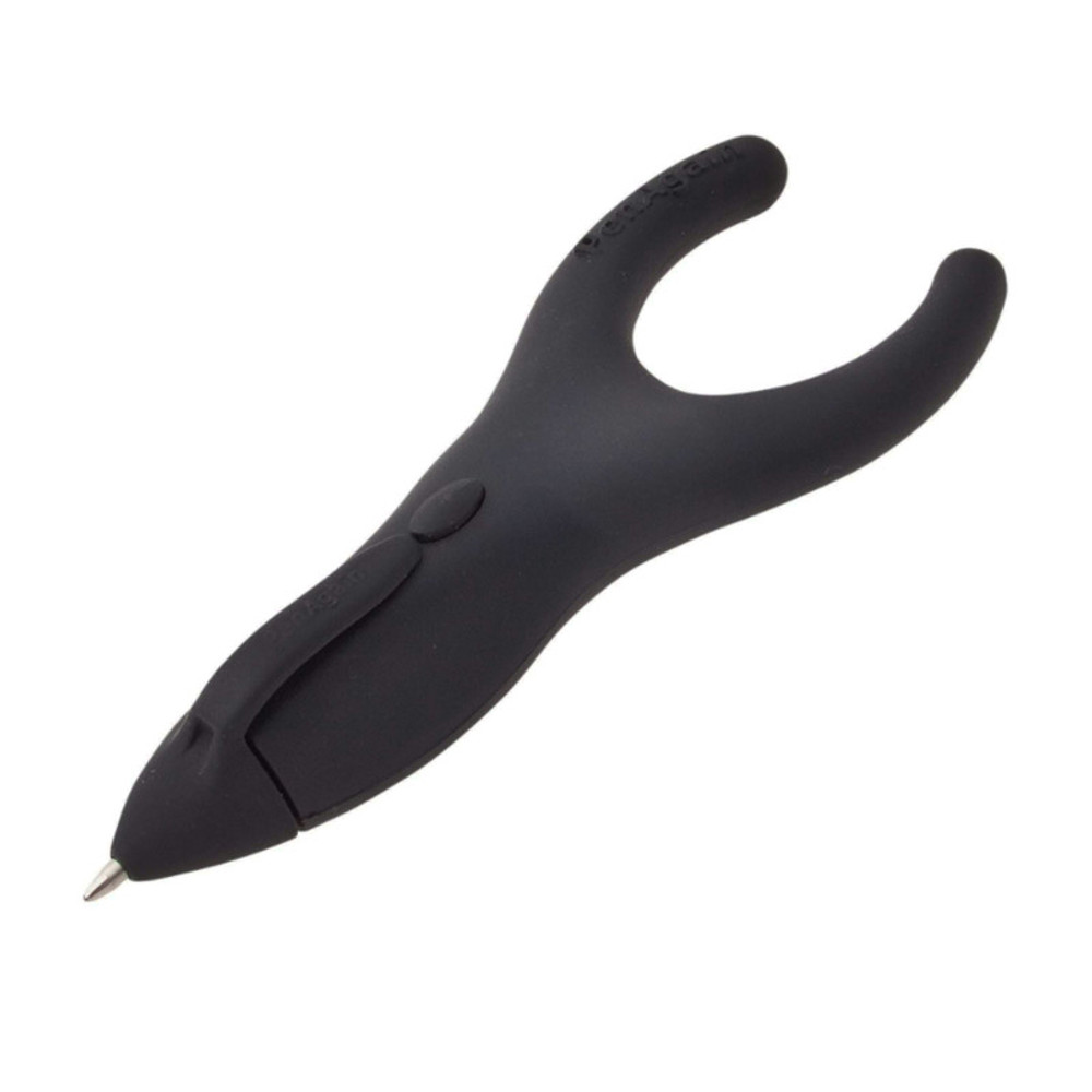 BAUMGARTENS INC PenAgain Ergo-Sof Retractable Ballpoint Pen, Black, Black Ink