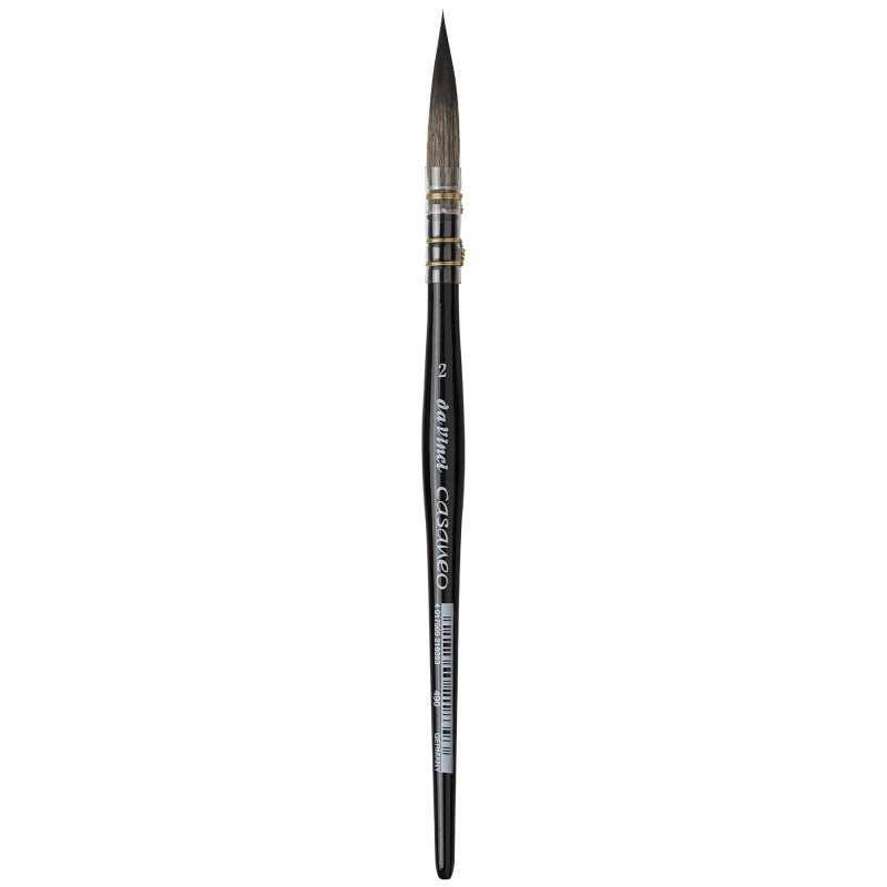 GREGORY DANIELS FINE ARTS INC da Vinci CASANEO Quill Liner, Extra Soft Synthetic, Watercolor, Long Tip, Series 490, Size 2