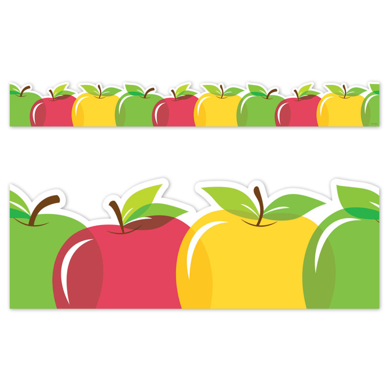 CREATIVE TEACHING PRESS Creative Teaching Press® Apple Time Apples EZ Border, Bulletin Board Border, 48 Feet
