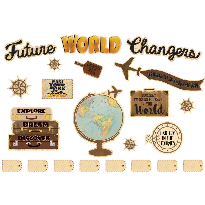 TEACHER CREATED RESOURCES Teacher Created Resources® Travel the Map Future World Changers Bulletin Board Set