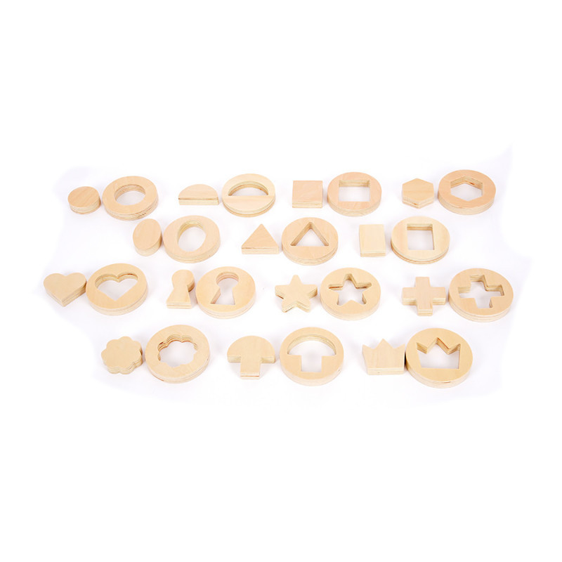 LEARNING ADVANTAGE TickiT® Inside Outside Wooden Shapes