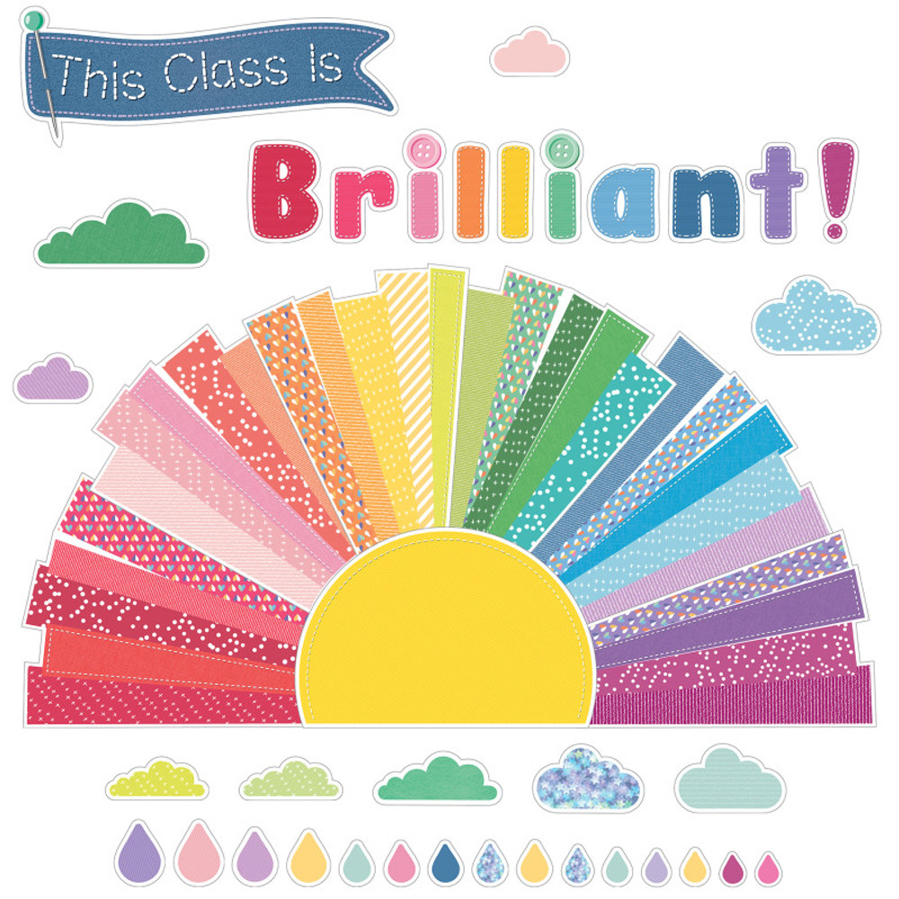 CARSON DELLOSA EDUCATION Carson Dellosa Education Crafty and Cool This Class Is Brilliant! Bulletin Board Set, 69 Pieces