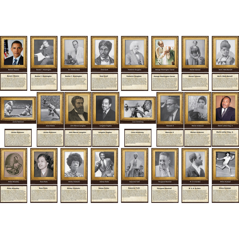 TEACHER CREATED RESOURCES Edupress™ Influential Black Americans Accents, Pack of 48