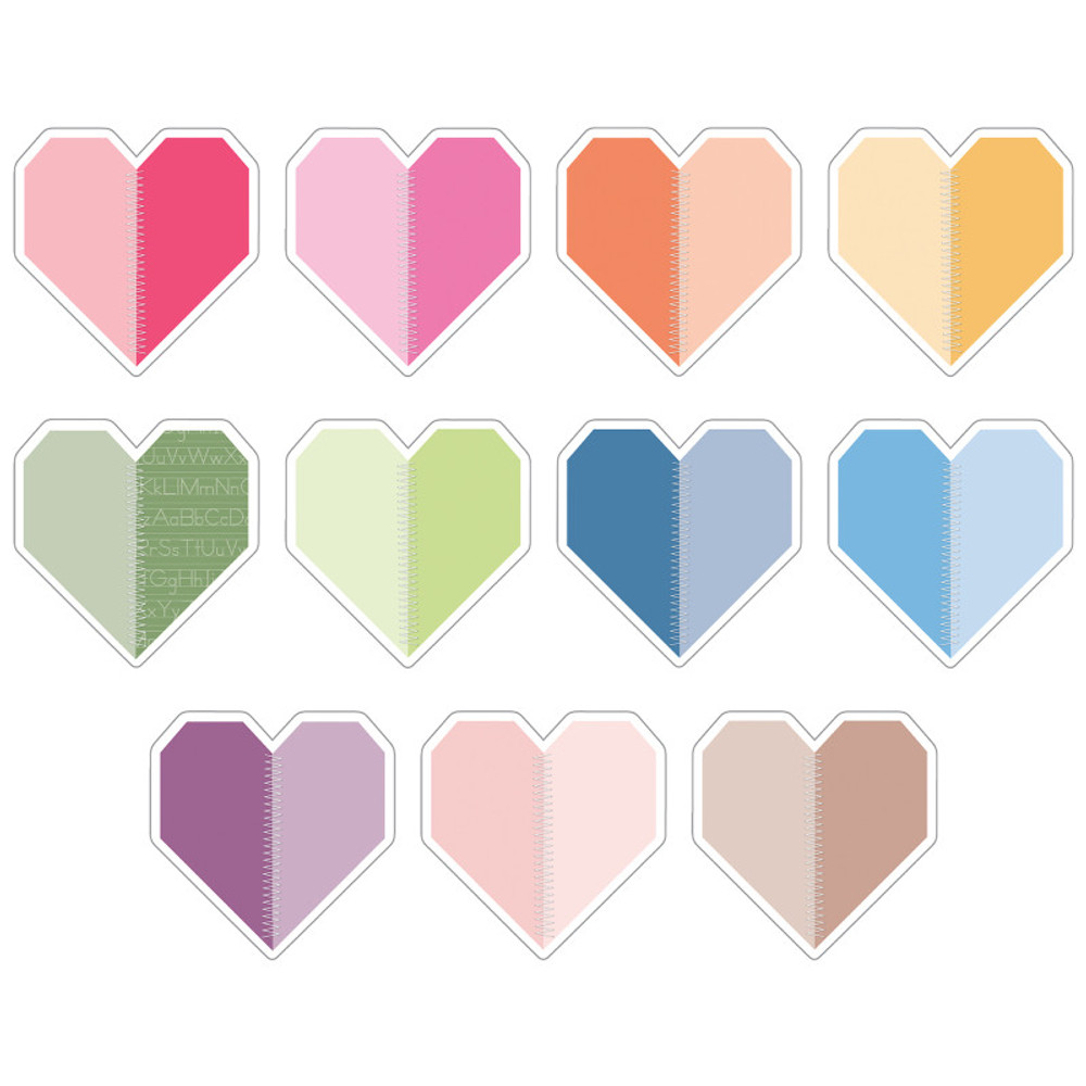 CARSON DELLOSA EDUCATION Carson Dellosa Education Crafty and Cool Handmade Hearts Cutouts, Pack of 36