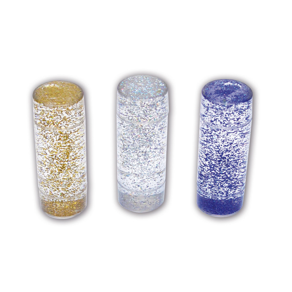 LEARNING ADVANTAGE TickiT® Sensory Glitter Storm - Set of 3 - Blue, Silver, Gold