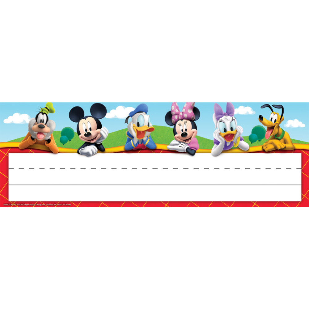 EUREKA Eureka® Mickey Mouse Clubhouse® Self-Adhesive Name Plates, Pack of 36
