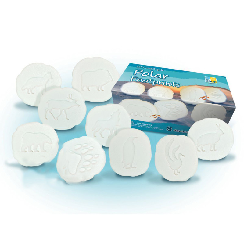 YELLOW DOOR US LLC Yellow Door Let's Investigate Polar Footprints, Set of 8