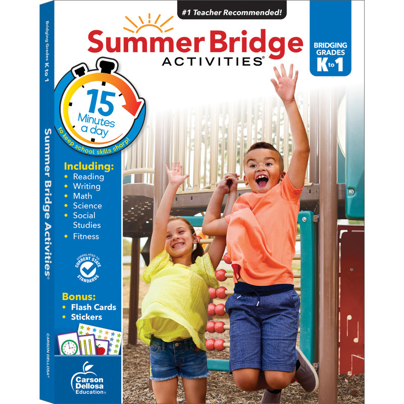 CARSON DELLOSA EDUCATION Carson Dellosa Education Summer Bridge Activities® Workbook, Grade K-1, Paperback