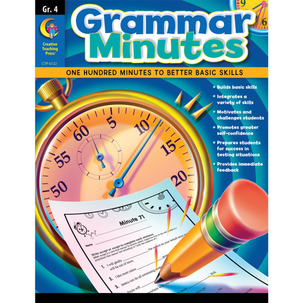 CREATIVE TEACHING PRESS Creative Teaching Press® Grammar Minutes Workbook, Grade 4