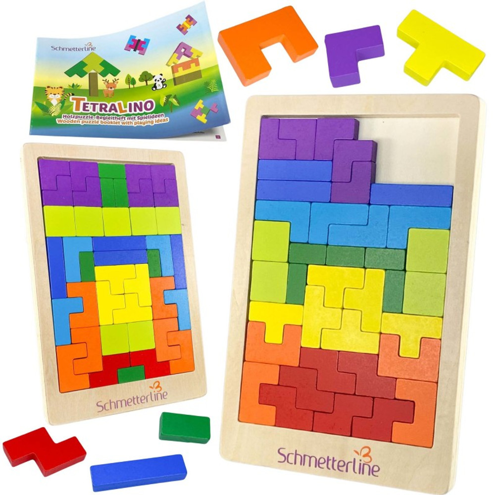 EXTASTICKS LLC Extasticks Tetralino Double Premium Wooden Puzzle