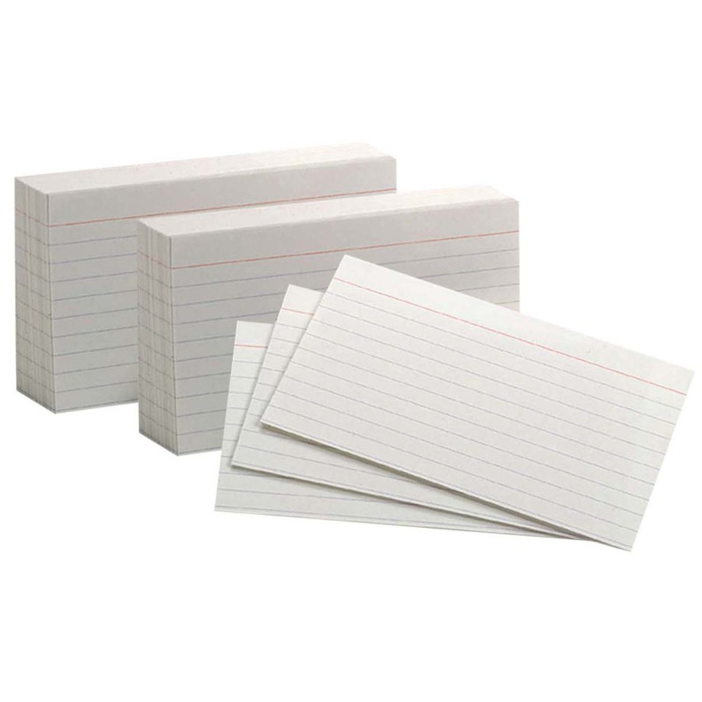 TOPS PRODUCTS Oxford® White Commercial Index Cards, 3" x 5", Ruled, 1000 Per Pack, 2 Packs TOPS PRODUCTS Oxford® White Commercial Index Cards, 3" x 5", Ruled, 1000 Per Pack, 2 Packs