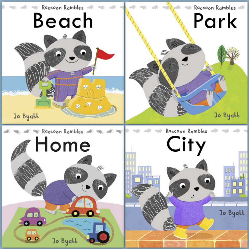 CHILDS PLAY BOOKS Child's Play Books Raccoon Rambles, 4-Book Set