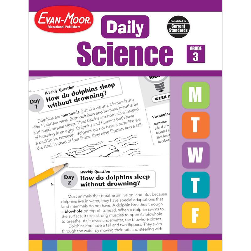 CARSON DELLOSA EDUCATION Evan-Moor Educational Publishers Daily Science Book, Grade 3