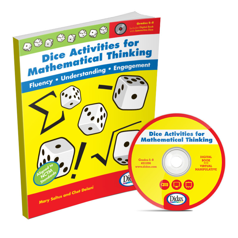 DIDAX Didax® Dice Activities for Mathematical Thinking Book & CD