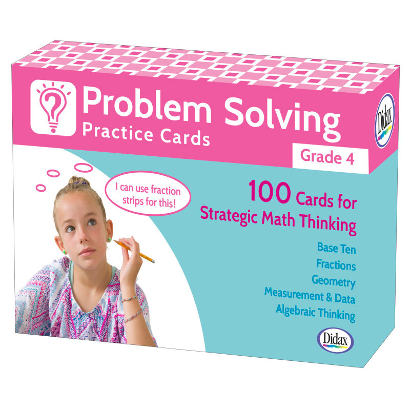 DIDAX Didax® Problem Solving Practice Cards, Grade 4
