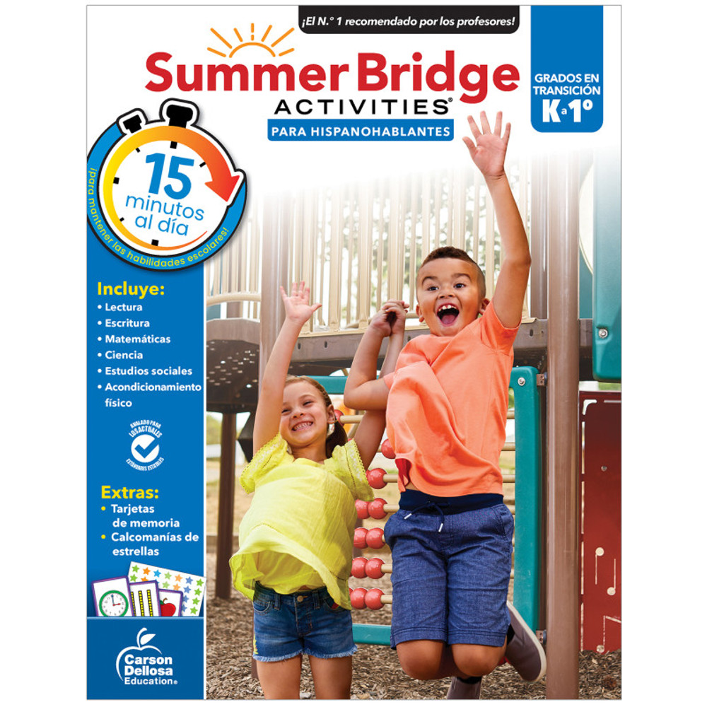 CARSON DELLOSA EDUCATION Carson Dellosa Education Summer Bridge Activities Spanish, Grade K-1