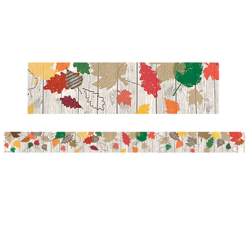 TEACHER CREATED RESOURCES Teacher Created Resources® Home Sweet Classroom Happy Fall Straight Border Trim, 35 Feet