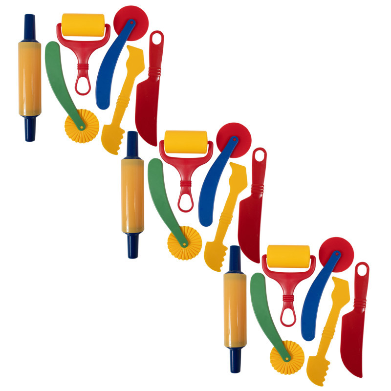 LEARNING ADVANTAGE READY 2 LEARN™ Dough Tools - 6 Per Set, 3 Sets