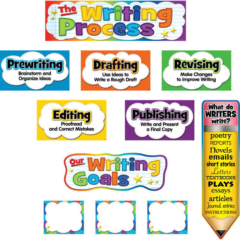 TEACHER CREATED RESOURCES Teacher Created Resources® The Writing Process Mini Bulletin Board Set