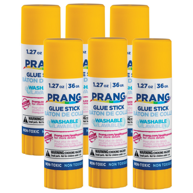 DIXON TICONDEROGA CO Prang® Washable Glue Stick, 1.27 oz, Pack of 6