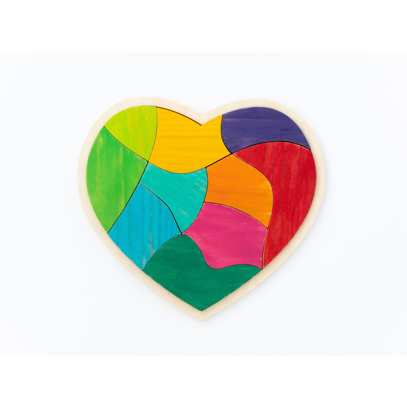 LEARNING ADVANTAGE The Freckled Frog Heart Full of Colors Puzzle