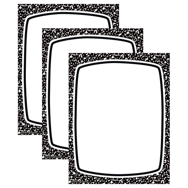 TEACHER CREATED RESOURCES Teacher Created Resources® Cool for School Computer Paper, 50 Sheets Per Pack, 3 Packs