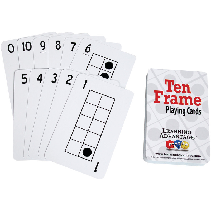 LEARNING ADVANTAGE Learning Advantage® Ten Frame Playing Cards