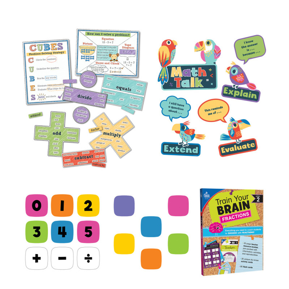 CARSON DELLOSA EDUCATION Carson Dellosa Education Math Teacher Classroom Bundle Grade 4 and 5