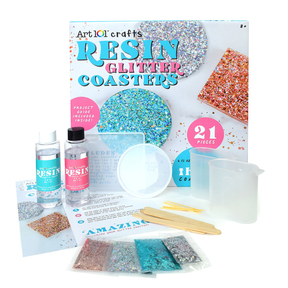 ART 101 / ADVANTUS Art 101 Resin Glitter Coaster Kit ART 101 / ADVANTUS Art 101 Resin Glitter Coaster Kit