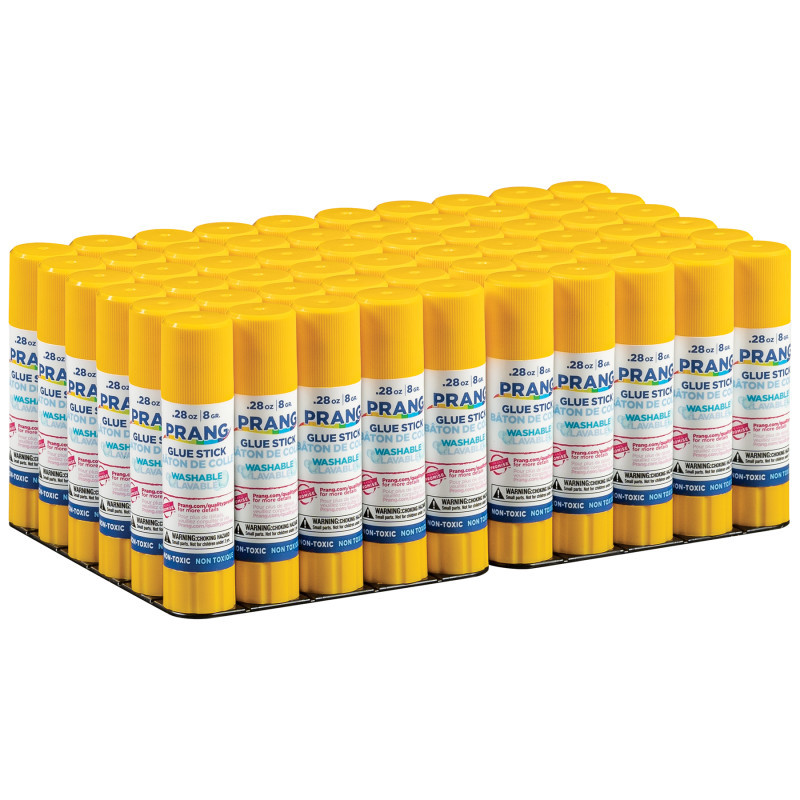 DIXON TICONDEROGA CO Prang® Clear Glue Sticks, Washable, .28oz, 60 Count