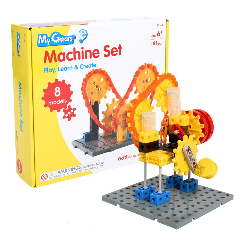 LEARNING ADVANTAGE edxeducation® My Gears - Machine Set - 181-Piece Model Set