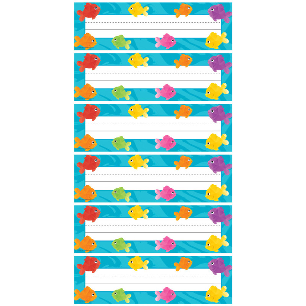 TEACHER CREATED RESOURCES Teacher Created Resources® Colorful Fish Flat Name Plates, 36 Per Pack, 6 Packs TEACHER CREATED RESOURCES Teacher Created Resources® Colorful Fish Flat Name Plates, 36 Per Pack, 6 Packs