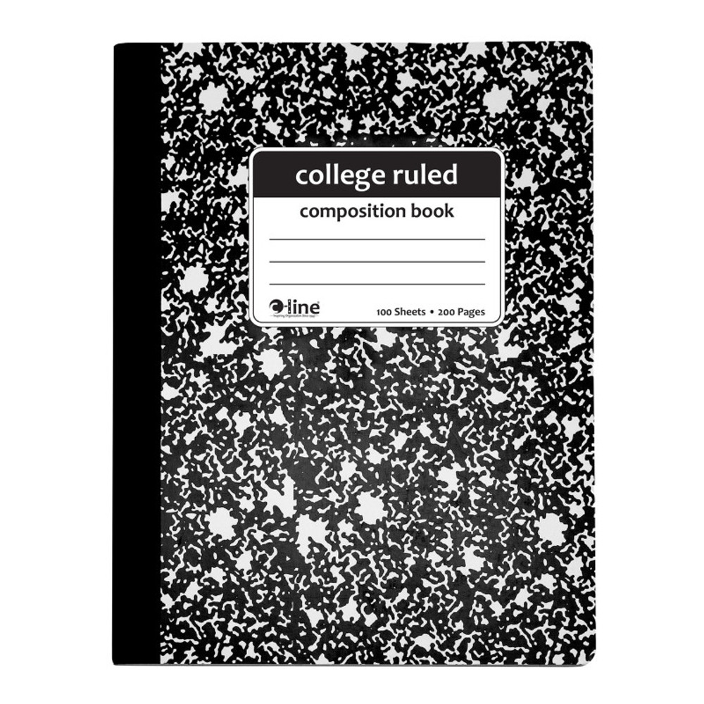 C-LINE PRODUCTS INC C-Line® Composition Notebook, 100 Page, College Ruled, Black Marble