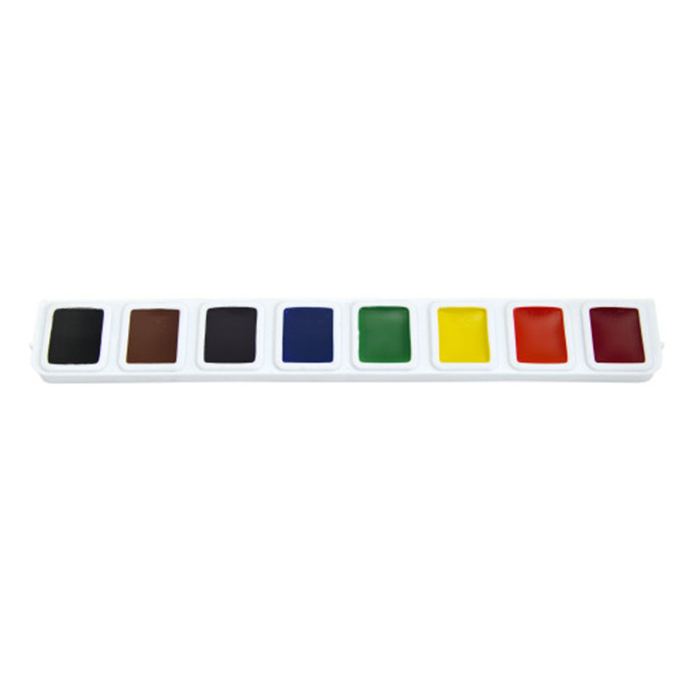 DIXON TICONDEROGA CO Prang® Half Pan Watercolor Refill Tray, 8 Colors, 3 Trays