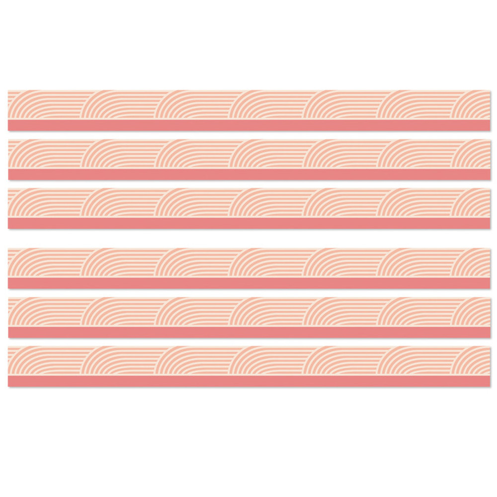 CARSON DELLOSA EDUCATION Carson Dellosa Education True to You Coral Wave Straight Bulletin Board Borders, 36 Feet Per Pack, 6 Packs