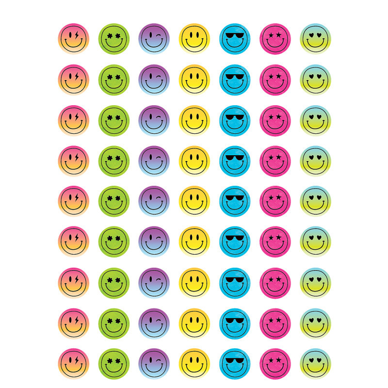 TEACHER CREATED RESOURCES Teacher Created Resources® Brights 4Ever Smiley Faces Mini Stickers