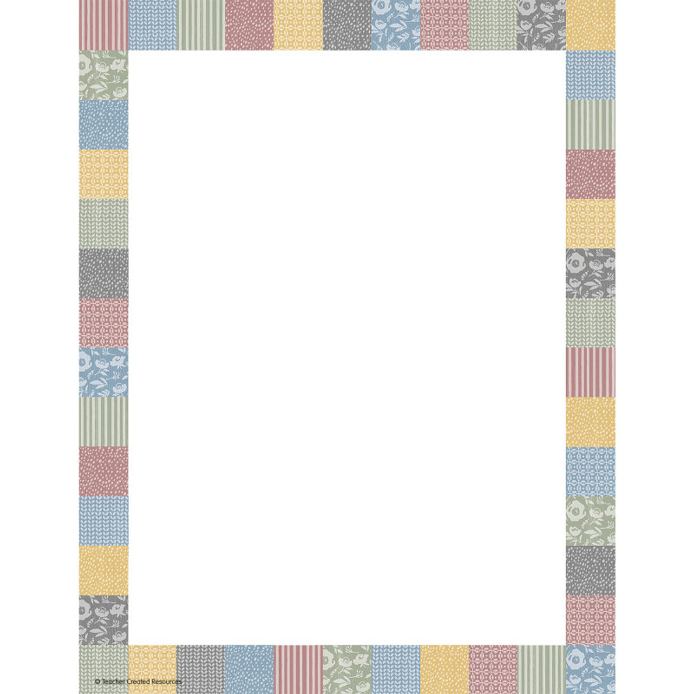 TEACHER CREATED RESOURCES Teacher Created Resources® Classroom Cottage Computer Paper, 50 Sheets